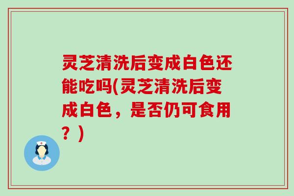 灵芝清洗后变成白色还能吃吗(灵芝清洗后变成白色，是否仍可食用？)