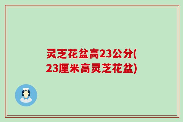 灵芝花盆高23公分(23厘米高灵芝花盆)