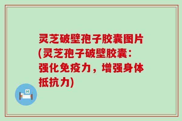 灵芝破壁孢子胶囊图片(灵芝孢子破壁胶囊：强化免疫力，增强身体抵抗力)