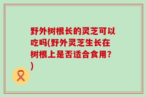 野外树根长的灵芝可以吃吗(野外灵芝生长在树根上是否适合食用？)