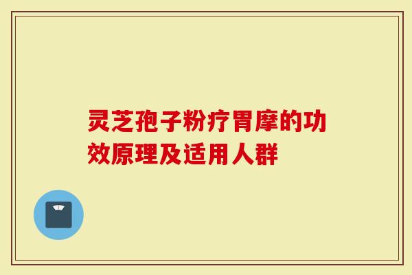 灵芝孢子粉疗胃摩的功效原理及适用人群